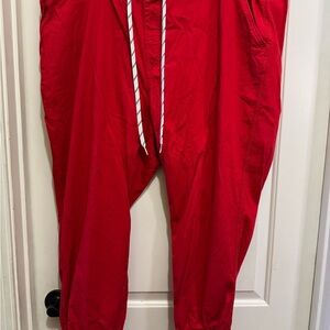 Women’s Red Jogger Pants